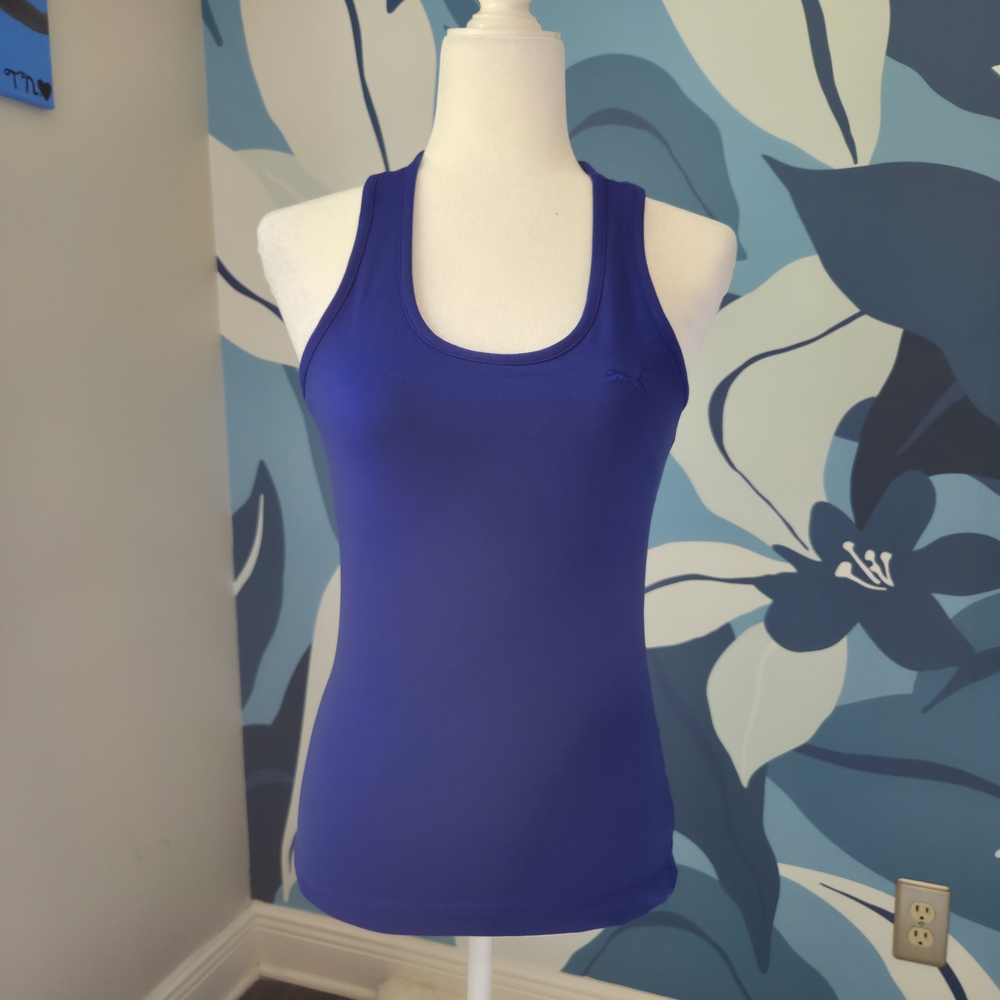 Puma Purple Fitted Sleeveless Tank Top